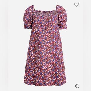NWT J Crew 100% Linen Floral Dress Size Large Pink Purple